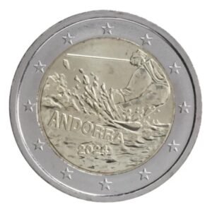 Andora 2 euro 2024 Slidinėjimas
