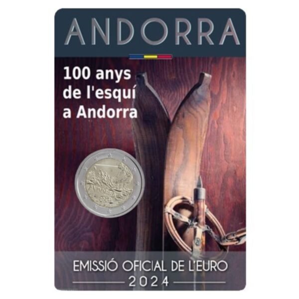Andora 2 euro 2024 Slidinėjimas coincard