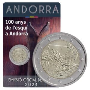 Andora 2 euro 2024 Slidinėjimas coincard