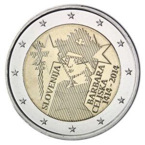Slovėnija 2014 2 eurų proginė moneta - Barbora iš Celjė