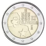 Slovėnija 2011 2 eurai - Franco Rozman-Stane gimimo 100-metis