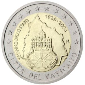 Vatikanas 2004 2 euro proginė moneta kortelėje - Vatikano įkūrimas