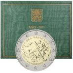Vatikanas 2010 2 euro proginė moneta kortelėje - Kunigų metai (BU)