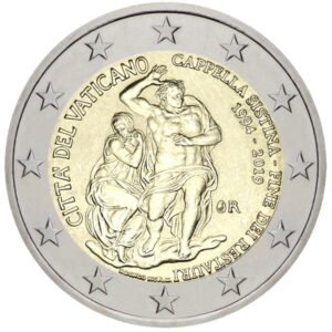 Vatikanas 2019 2 euro proginė moneta kortelėje - Siksto koplyčia (BU)