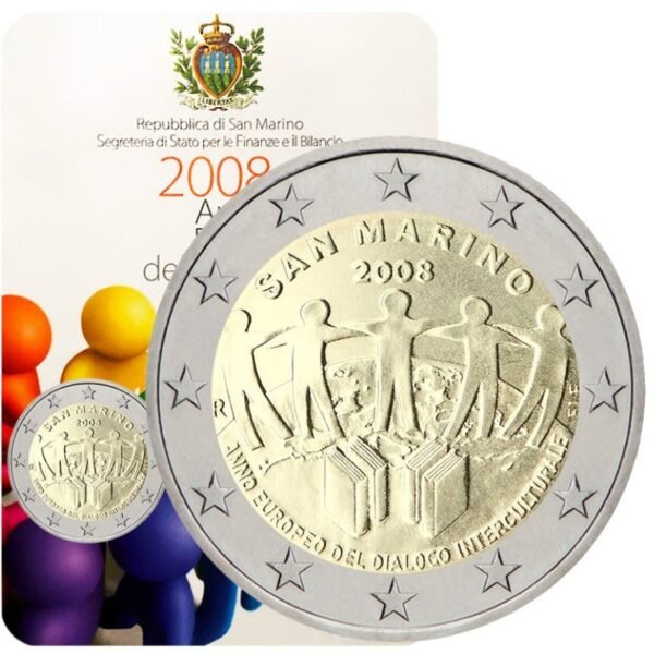San Marinas 2008 2 euro proginė moneta - Europos tarpkultūrinio dialogo metai (BU) San Marinas 2008 2 euro proginė moneta - Europos tarpkultūrinio dialogo metai (BU)