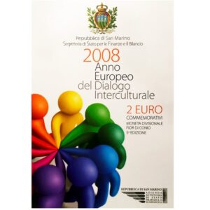 San Marinas 2008 2 euro proginė moneta - Europos tarpkultūrinio dialogo metai (BU)