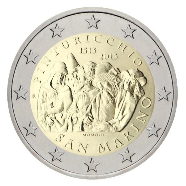 San Marino 2013 2 euro commemorative coin - Pinturicchio (BU)
