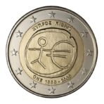 Kipras 2009 2 euro proginė moneta - Ekonominės ir pinigų sąjungos 10-metis (EMU)