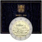 Vatikanas 2014 2 euro proginė moneta kortelėje - Berlyno sienos griūtis (BU)