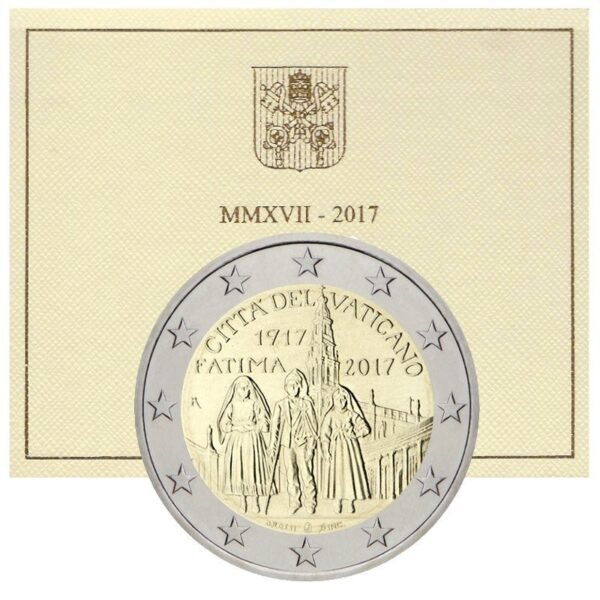 Vatikanas 2017 2 euro proginė moneta kortelėje - Fatima (BU) Vatikanas 2017 2 euro proginė moneta kortelėje - Fatima (BU)