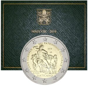 Vatikanas 2018 2 euro proginė moneta kortelėje - Kultūros paveldas (BU)
