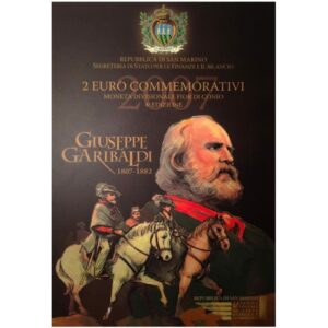 San Marinas 2007 2 euro proginė moneta - Giuseppe Garibaldi (BU)