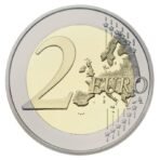 Monakas 2021 2 euro proginė moneta dėžutėje - 10-osios vestuvių metinės (PROOF)