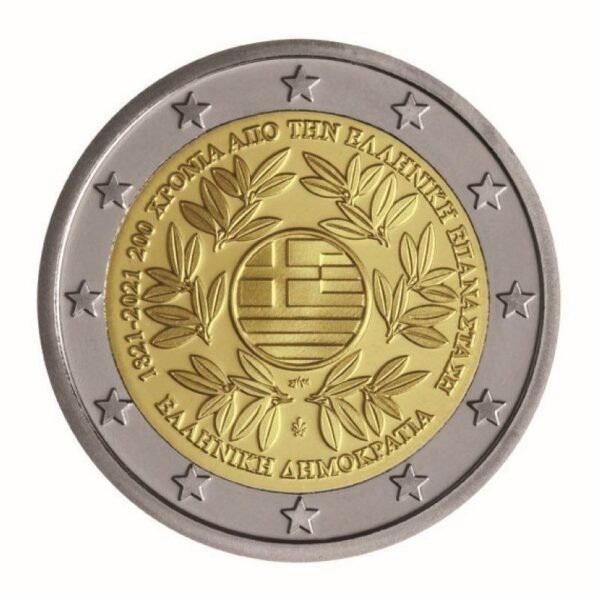 Graikija 2021 2 euro proginė moneta kortelėje - Graikijos revoliucija (BU) Graikija 2021 2 euro proginė moneta kortelėje - Graikijos revoliucija (BU)