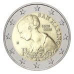 San Marinas 2020 2 euro proginė moneta - Rafaelo 500-osios mirties metinės (BU)