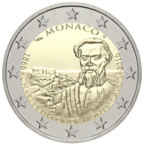Monakas 2016 2 euro proginė moneta dėžutėje - Monte Carlo (PROOF)