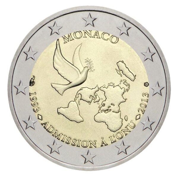 Monakas 2013 2 euro proginė moneta dėžutėje - Įstojimo į JTO 20-osios metinės (PROOF) Monakas 2013 2 euro proginė moneta dėžutėje - Įstojimo į JTO 20-osios metinės (PROOF)