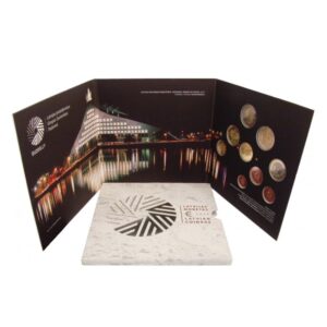 Latvija 2015 oficialus bankinis euro monetų rinkinys su 2 euro progine moneta - Latvijos pirmininkavimas ES Tarybai (BU)
