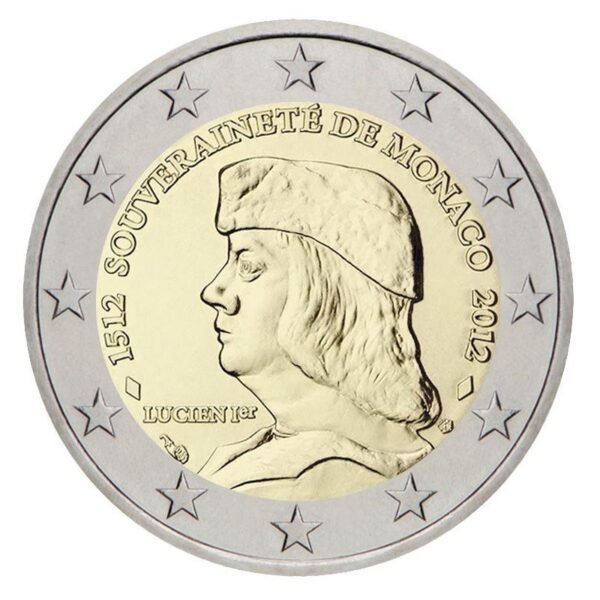 Monakas 2012 2 euro proginė moneta dėžutėje - Grimaldi (PROOF) Monakas 2012 2 euro proginė moneta dėžutėje - Grimaldi (PROOF)