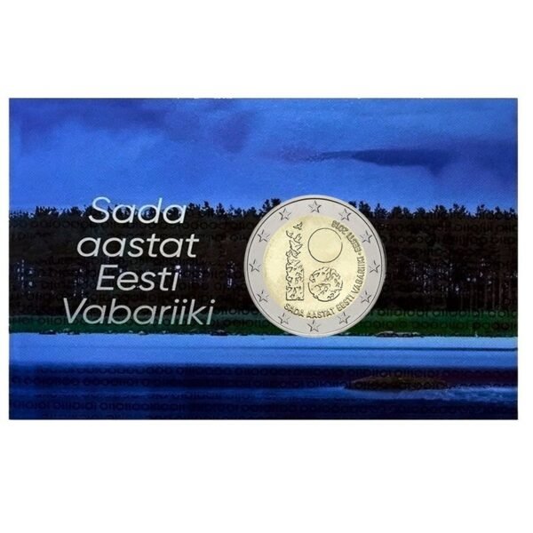 Estija 2018 2 euro proginė moneta kortelėje - Estijos respublikos 100-metis  (BU) Estija 2018 2 euro proginė moneta kortelėje - Estijos respublikos 100-metis (BU)