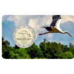 Latvija 2015 2 euro proginė moneta - Juodasis gandras (BU)