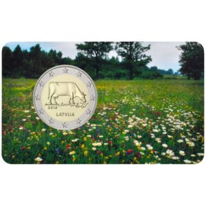 Latvija 2016 2 euro proginė moneta kortelėje - Latvijos žemės ūkis (BU)