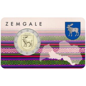 Latvija 2018 2 euro proginė moneta kortelėje - Žemgala (BU)