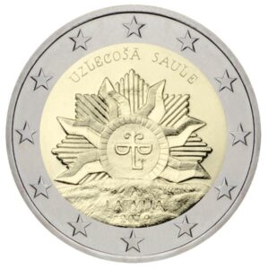 Latvija 2019 2 euro proginė moneta kortelėje - Tekanti saulė (BU)