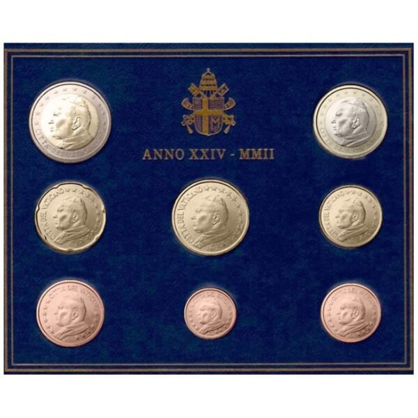 Vatican 2002 Euro Coin Set (BU)