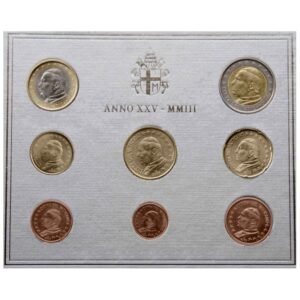 Vatikanas 2003 euro monetų rinkinys (BU)