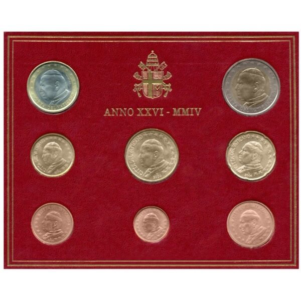 Vatican 2004 Euro Coin Set (BU)