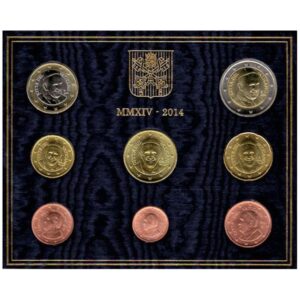 Vatikanas 2014 euro monetų rinkinys (BU)
