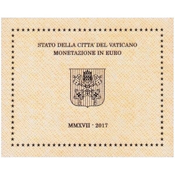 Vatikanas 2017 euro monetų rinkinys (BU)