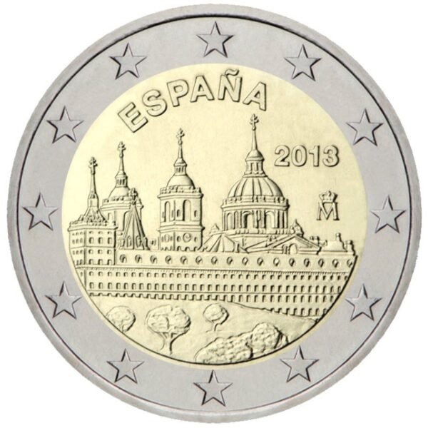 Ispanija 2013 2 euro proginė moneta - Lorenzo de El Escorial vienuolynas