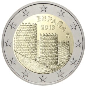 Ispanija 2019 2 euro proginė moneta - Avila