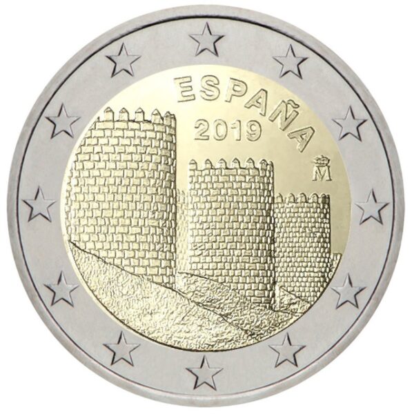 Ispanija 2019 2 euro proginė moneta - Avila