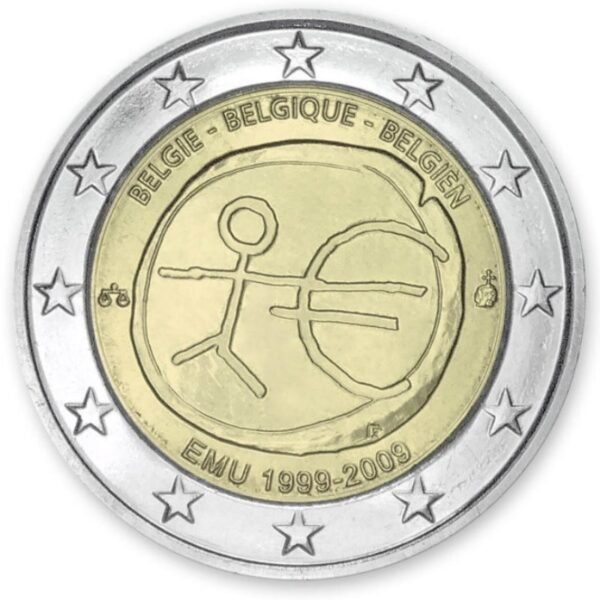 Belgija 2009 2 euro proginė moneta kortelėje - Ekonominės ir pinigų sąjungos 10-metis (EMU) (BU) Belgija 2009 2 euro proginė moneta kortelėje - Ekonominės ir pinigų sąjungos 10-metis (EMU) (BU)