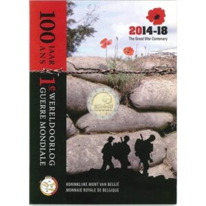 Belgija 2014 2 euro proginė moneta kortelėje - Pirmojo pasaulinio karo pradžios 100-metis (BU)