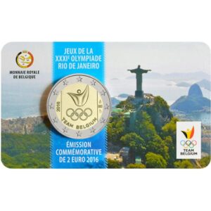 Belgija 2016 2 euro proginė moneta - Olimpinės žaidynės Rio de Ženeire (BU)