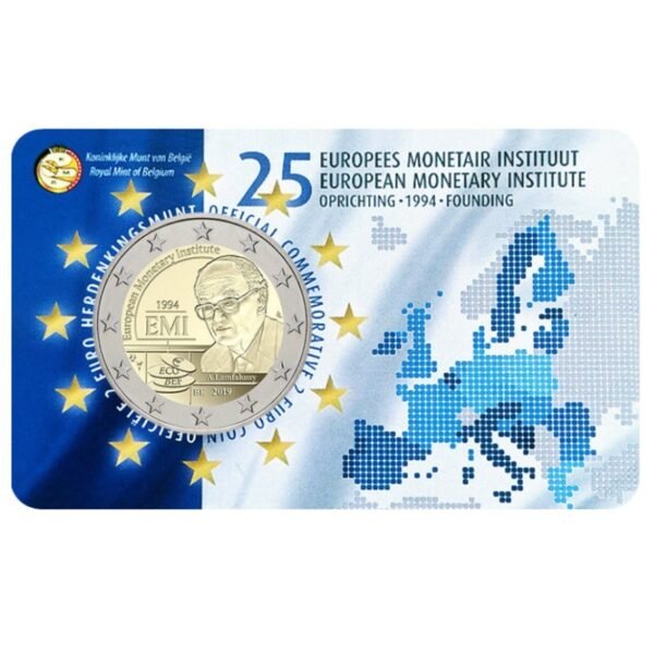 Belgija 2019 2 euro proginė moneta kortelėje - Europos pinigų institutas (BU) Belgija 2019 2 euro proginė moneta kortelėje - Europos pinigų institutas (BU)