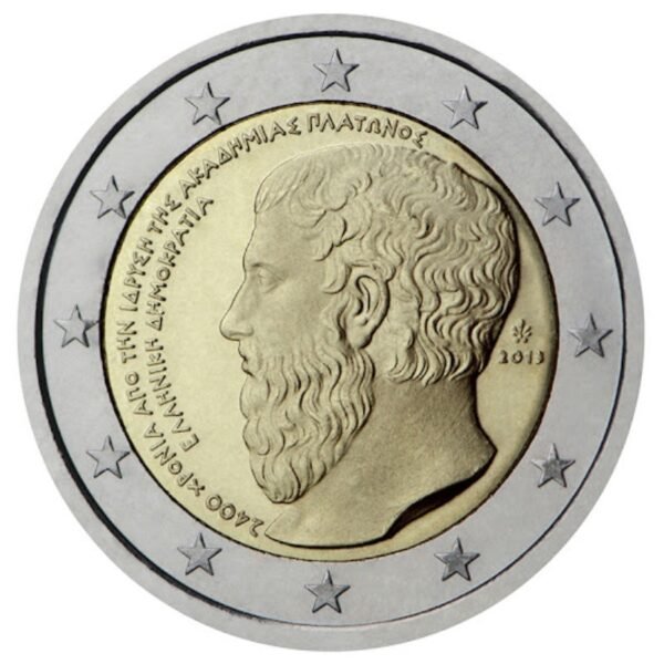 Graikija 2013 2 euro proginė moneta kortelėje - Platono akademijos įkūrimo 2400-metis (BU) Graikija 2013 2 euro proginė moneta kortelėje - Platono akademijos įkūrimo 2400-metis (BU)