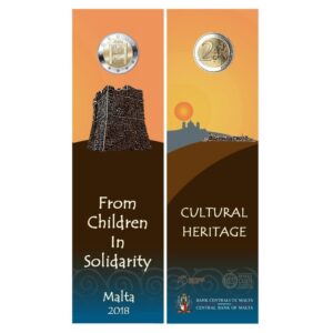 Malta 2018 2 euro proginė moneta kortelėje - Kultūros paveldas (BU)