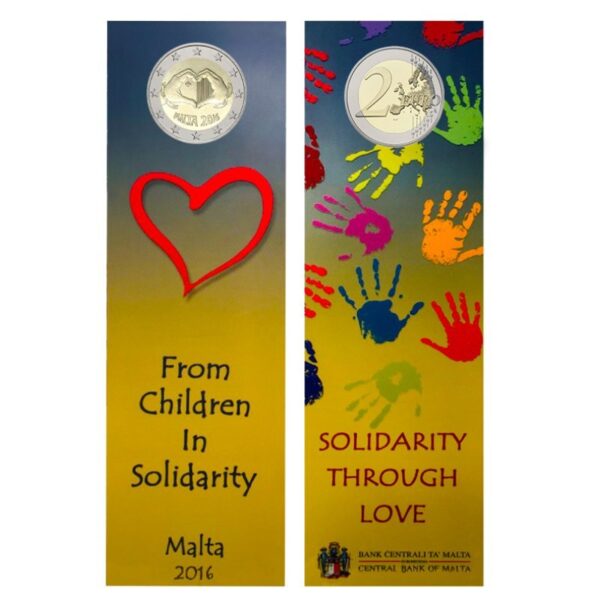 Malta 2016 2 euro proginė moneta kortelėje - Meilė (BU)