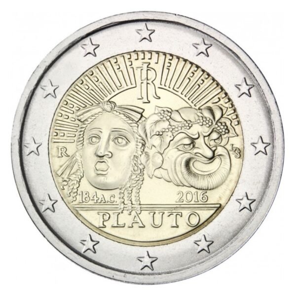 Italija 2016 2 eurai - Titus Maccius Plautus