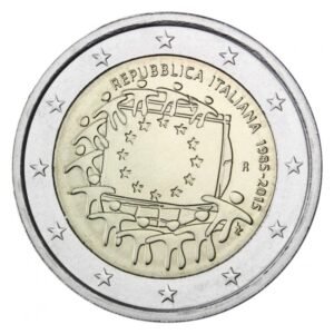 Italija 2015 2 eurai - Vėliava