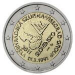 Slovakija 2011 2 euro proginė moneta - Vyšegrado grupės 20-metis