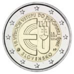 Slovakija 2014 2 euro proginė moneta - Įstojimo į ES 10-metis