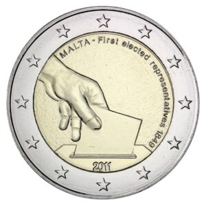 Malta 2011 2 euro proginė moneta - Pirmieji rinkimai
