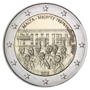 Malta 2012 2 euro proginė moneta - Daugumos atstovavimas