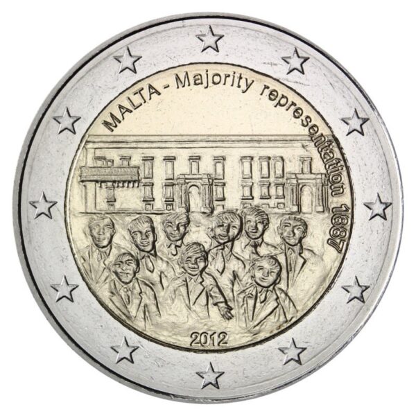 Malta 2012 2 euro proginė moneta - Daugumos atstovavimas
